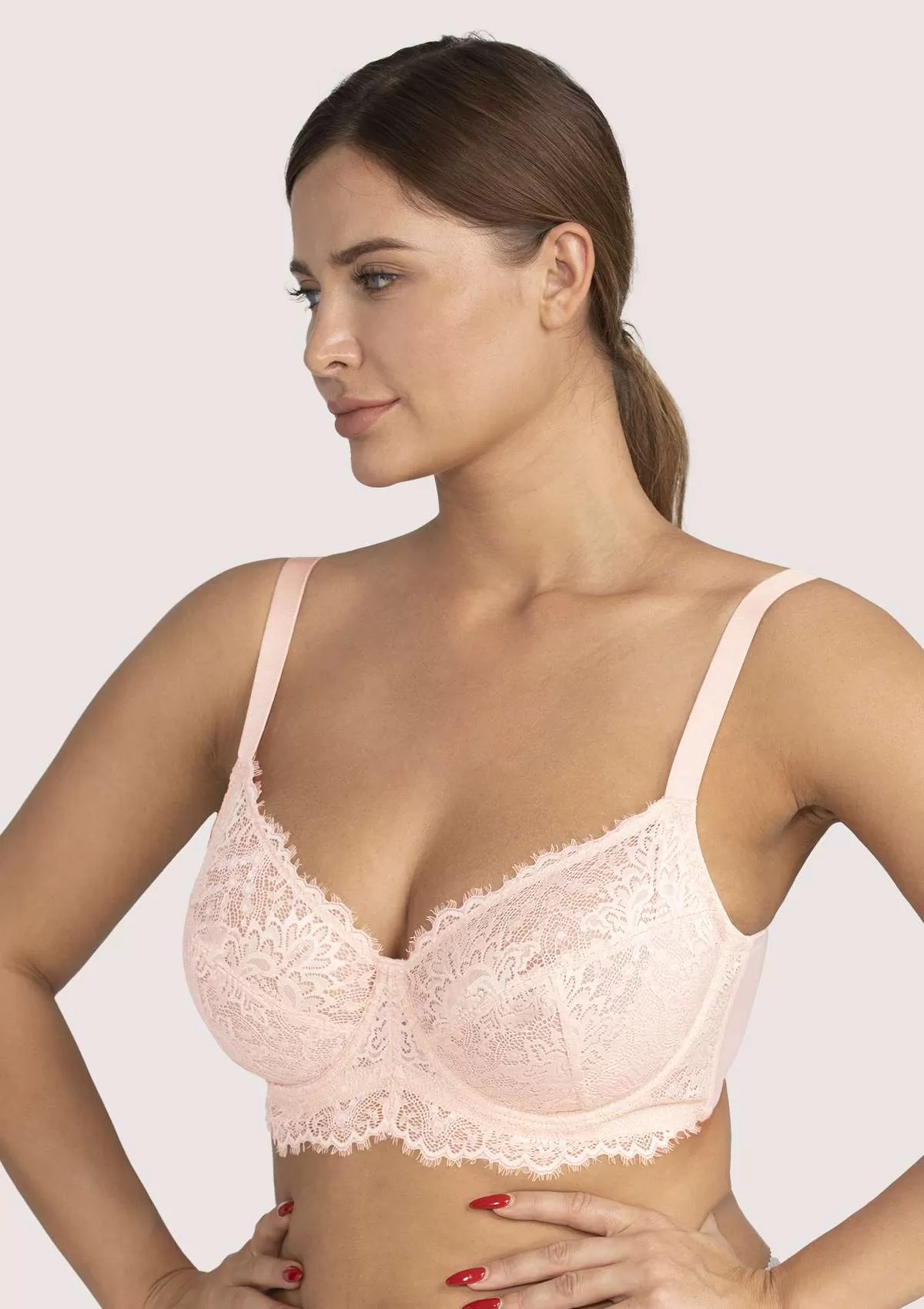 HSIA Pink Sunflower Underwire Lace Bra