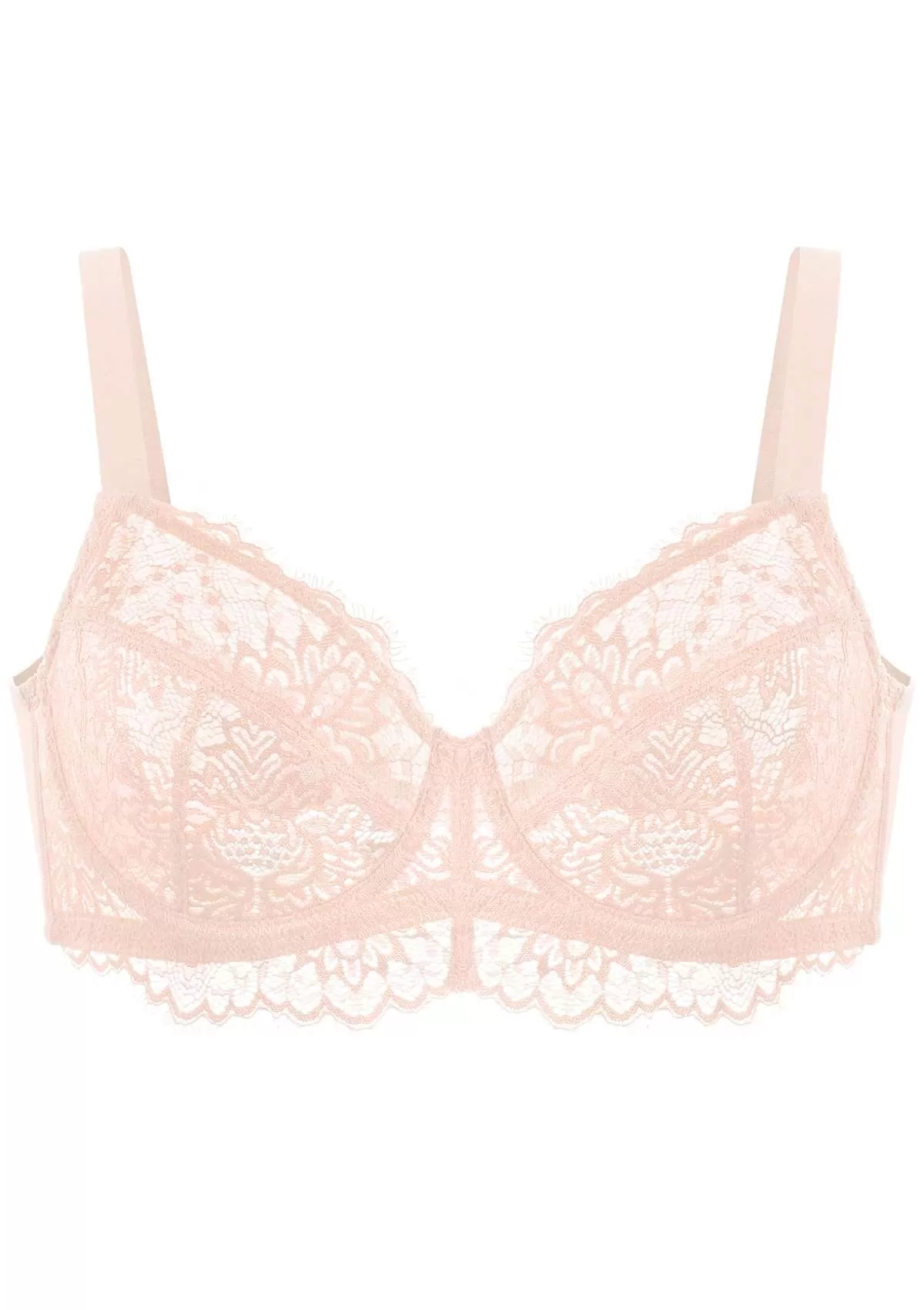 HSIA Pink Sunflower Underwire Lace Bra