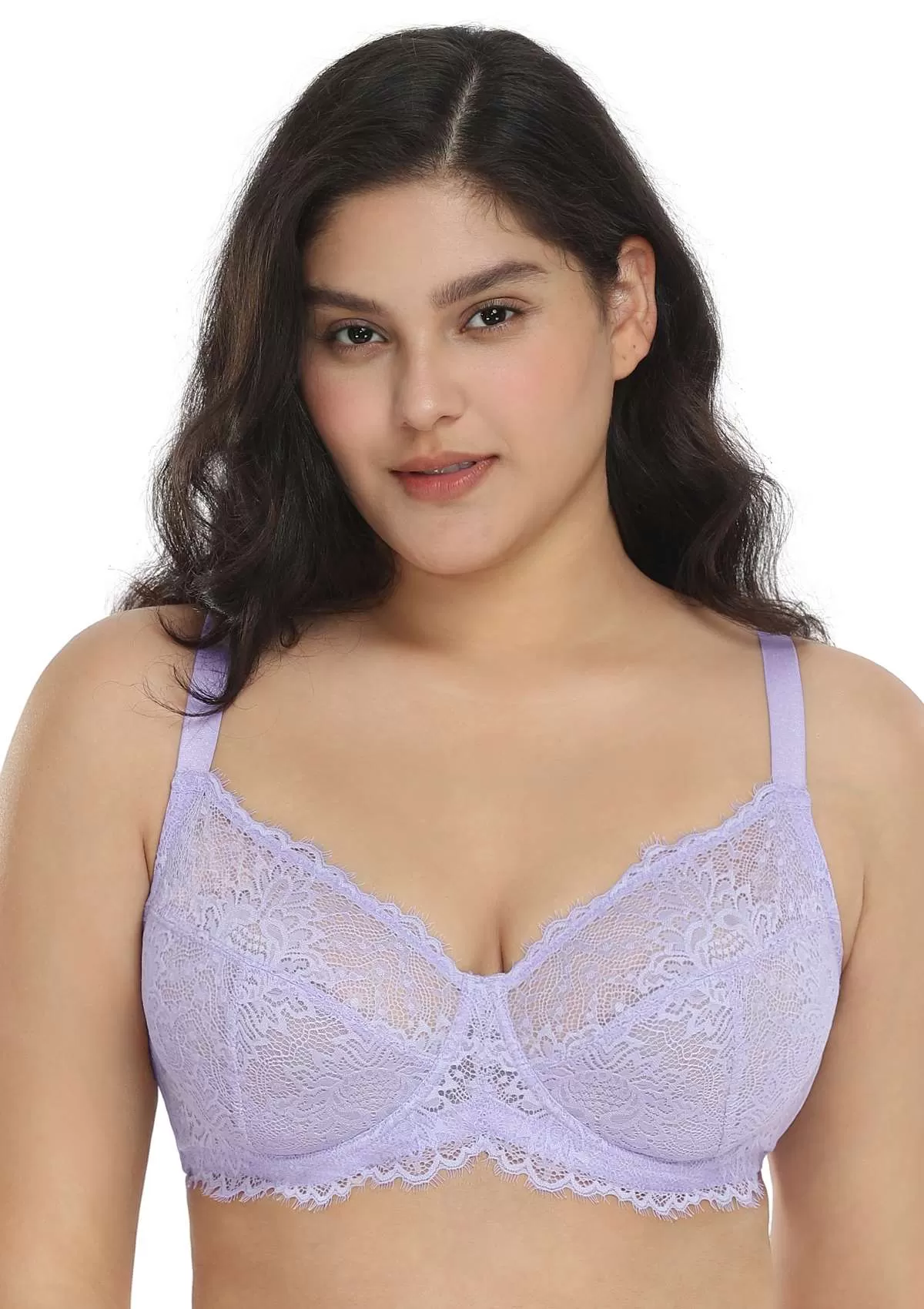 HSIA Pink Sunflower Underwire Lace Bra