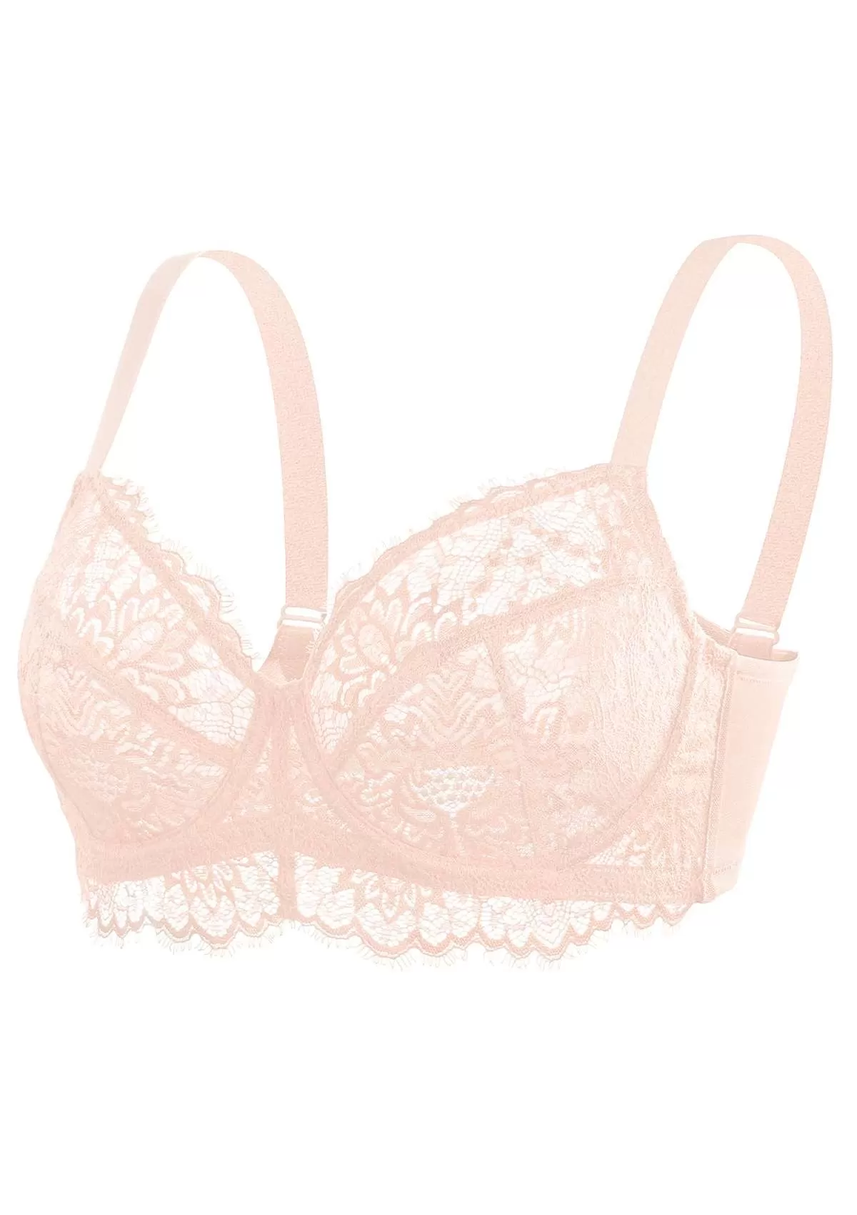 HSIA Pink Sunflower Underwire Lace Bra