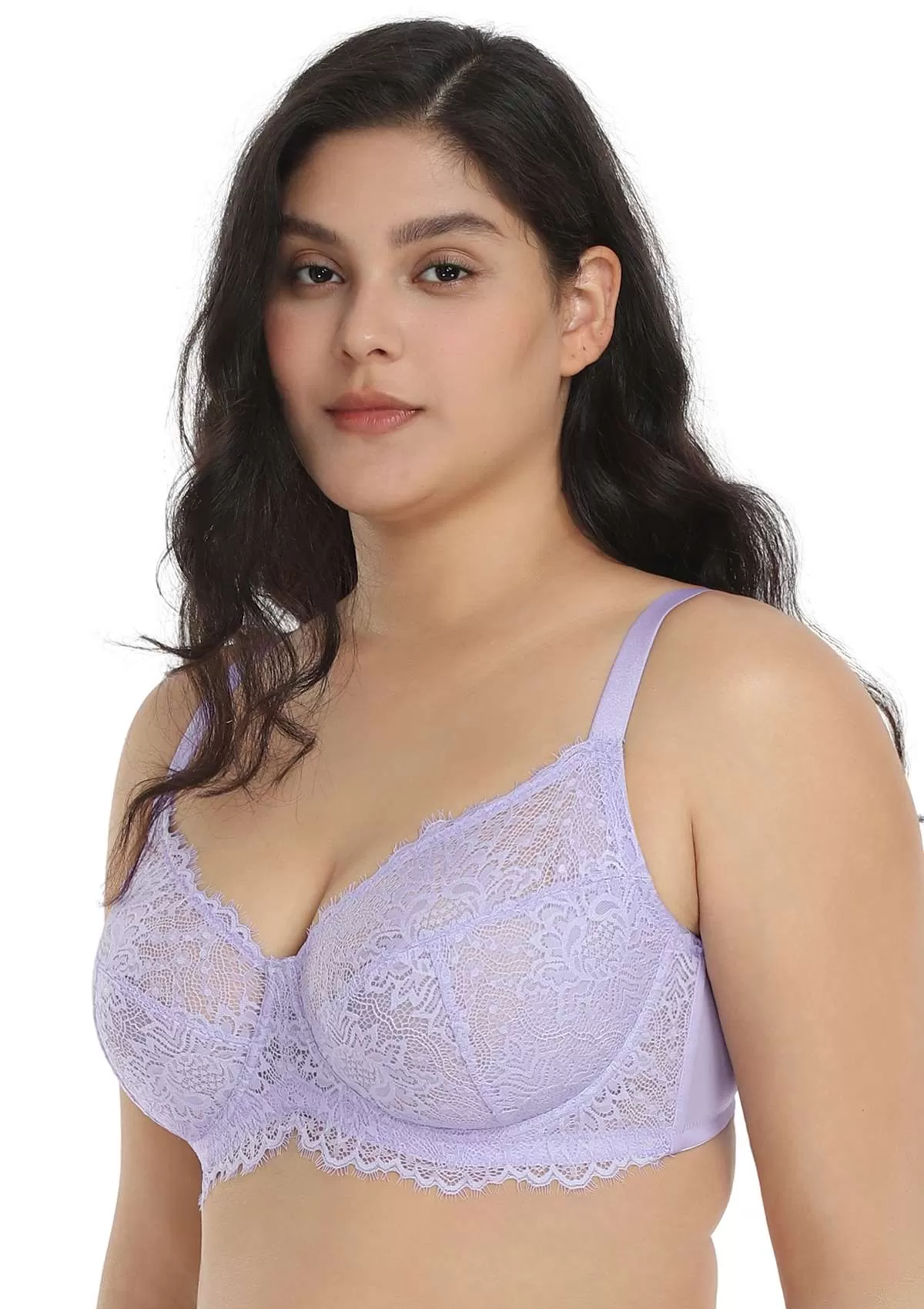 HSIA Pink Sunflower Underwire Lace Bra