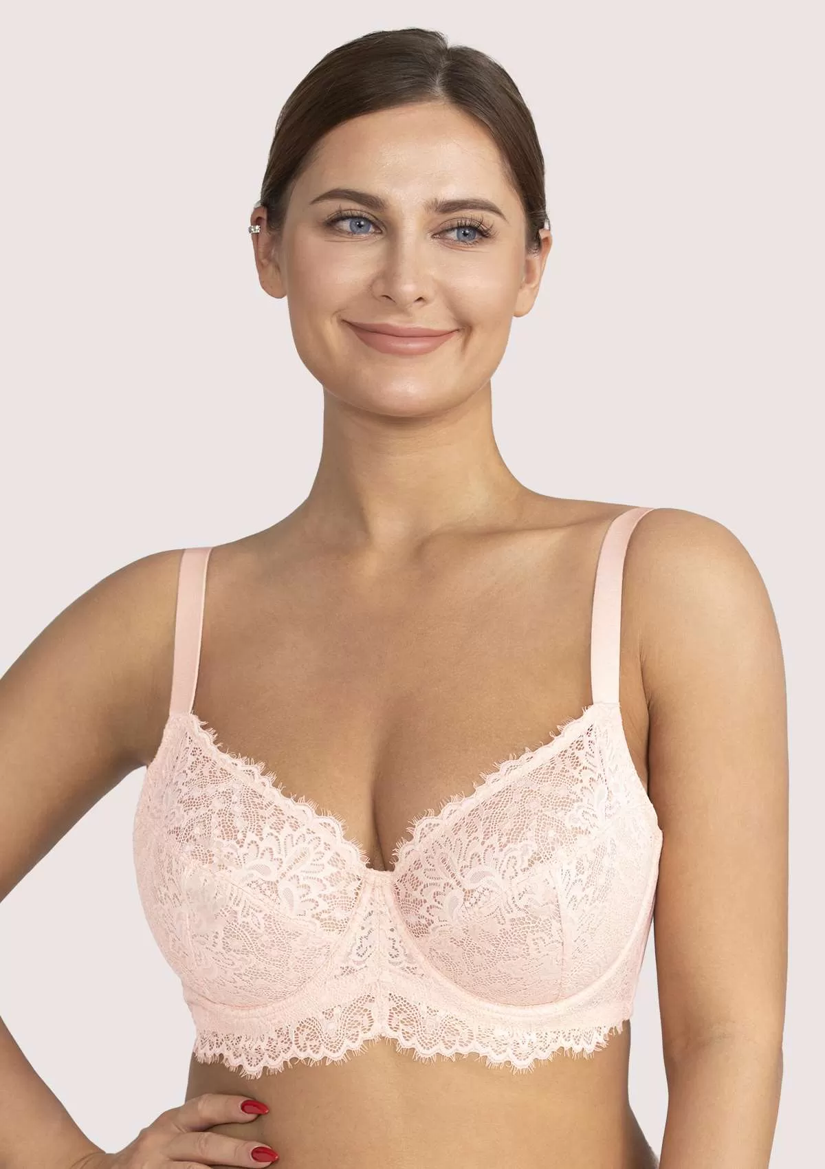 HSIA Pink Sunflower Underwire Lace Bra