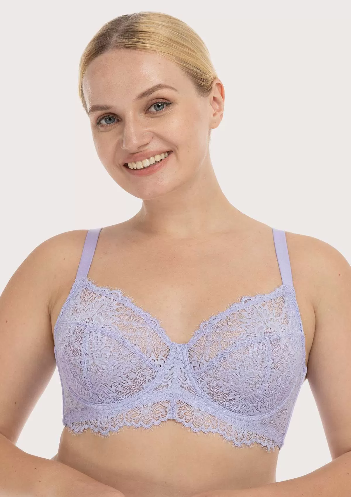 HSIA Pink Sunflower Underwire Lace Bra