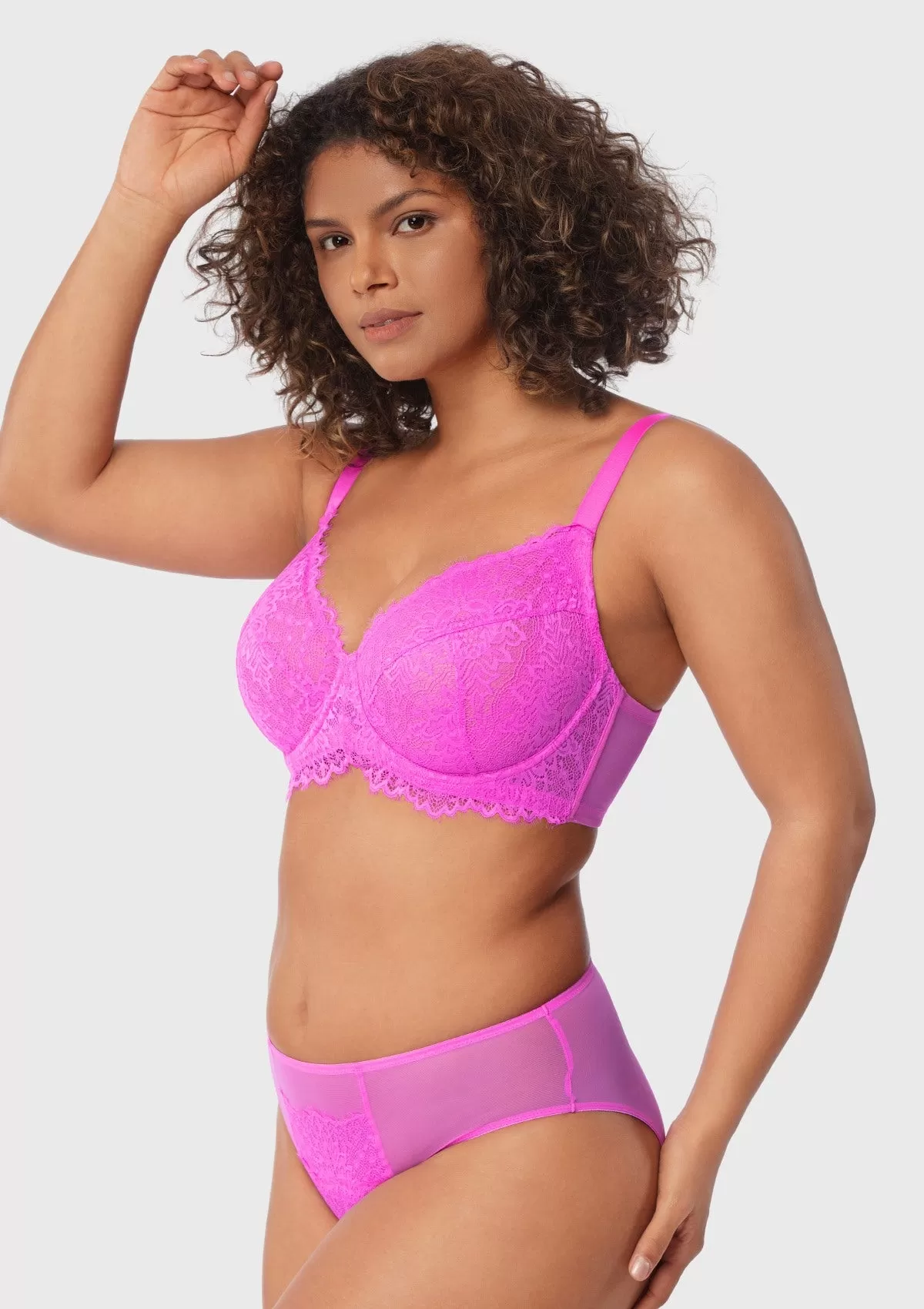 HSIA Sunflower Pink Underwire Lace Bra