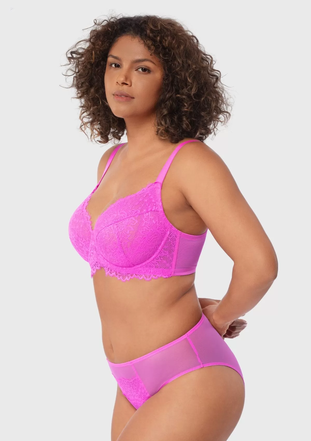 HSIA Sunflower Pink Underwire Lace Bra