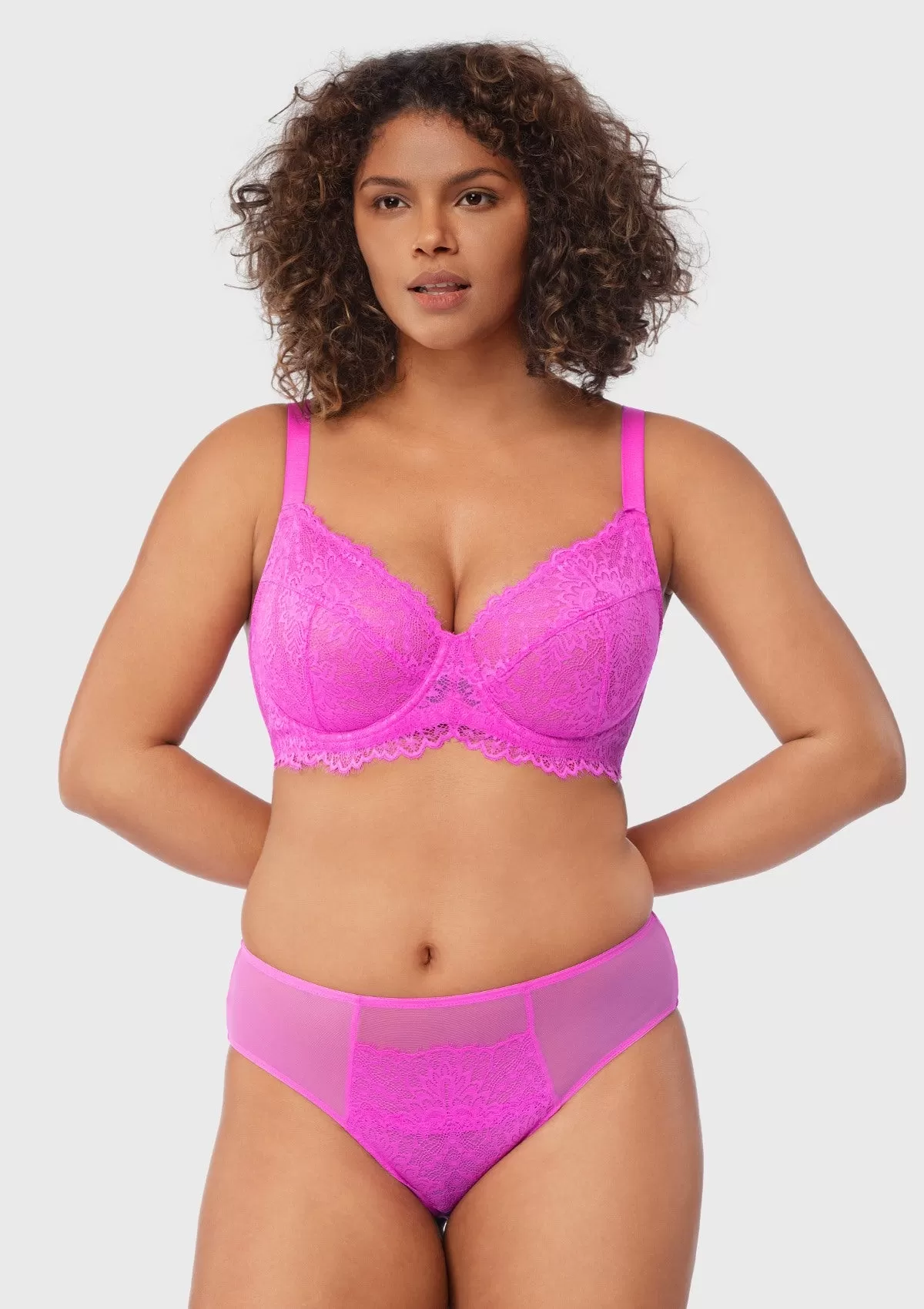 HSIA Sunflower Pink Underwire Lace Bra