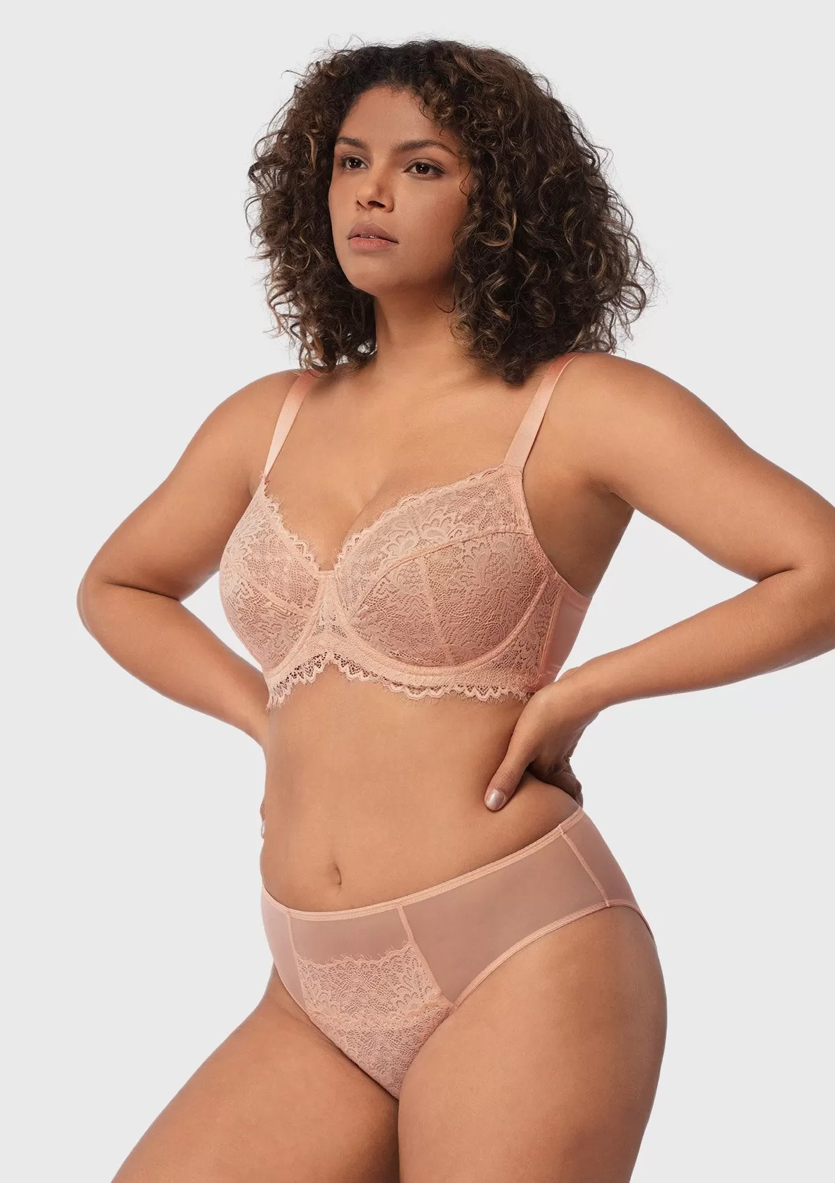 HSIA Sunflower Pink Underwire Lace Bra