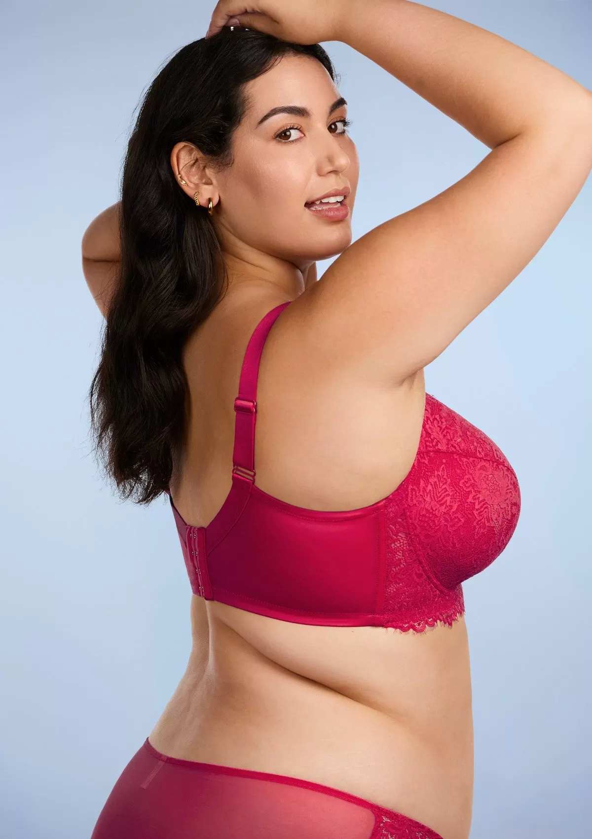 HSIA Sunflower Raspberry Underwire Lace Bra