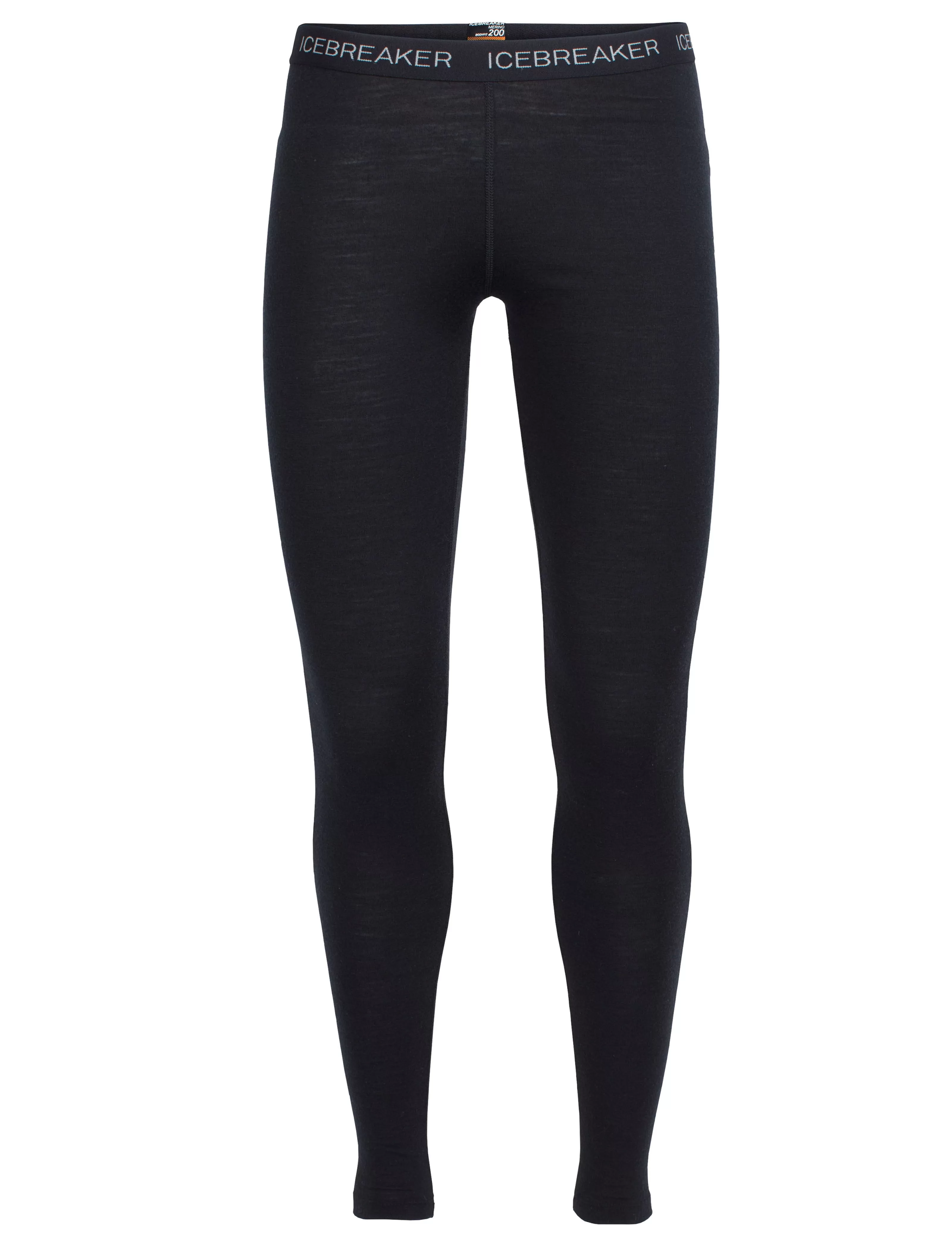 icebreaker Merino Base Layer Women's Merino 200 Oasis Leggings Tights - Black Jet Heather Navy