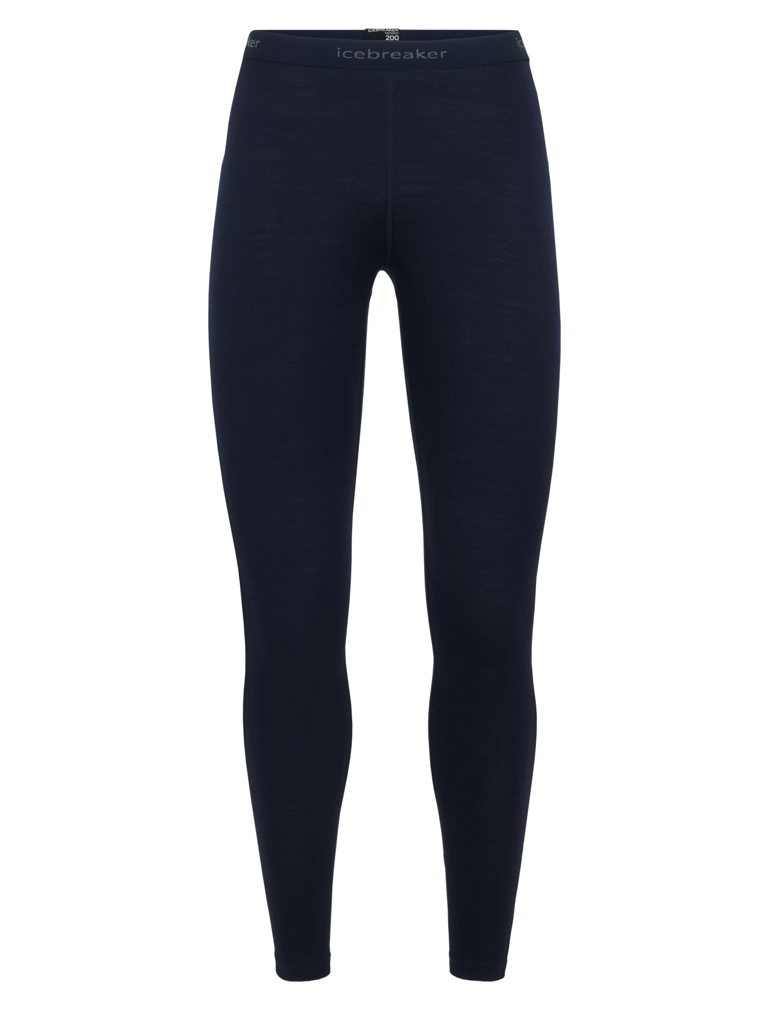 icebreaker Merino Base Layer Women's Merino 200 Oasis Leggings Tights - Black Jet Heather Navy