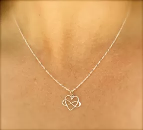 Infinity Heart Necklace Mom