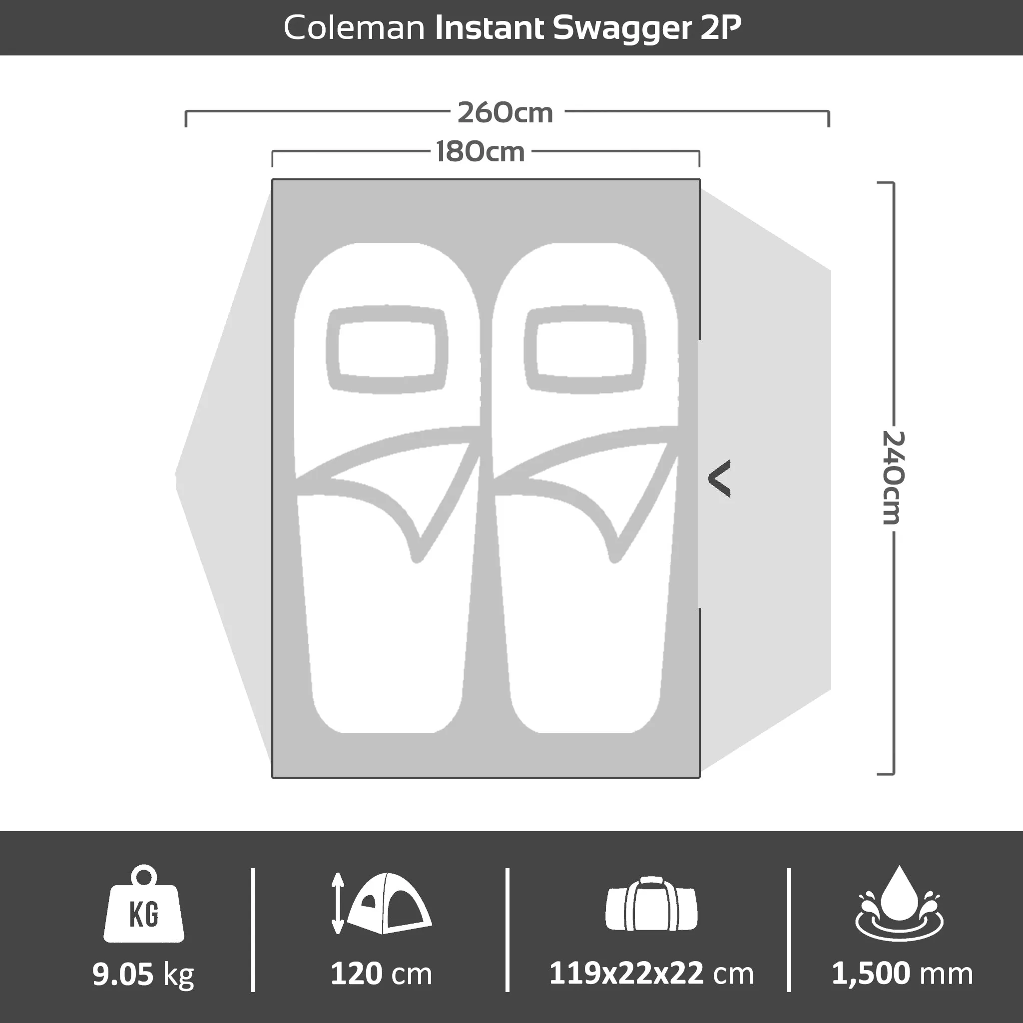 Instant Swagger 2P Tent