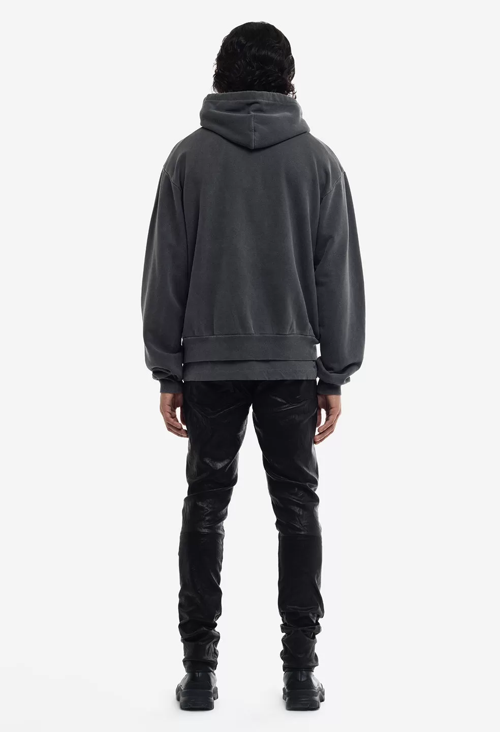 Interval Hoodie / Washed Black