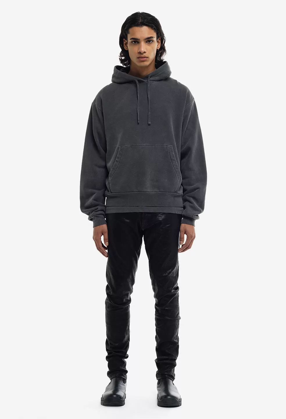 Interval Hoodie / Washed Black