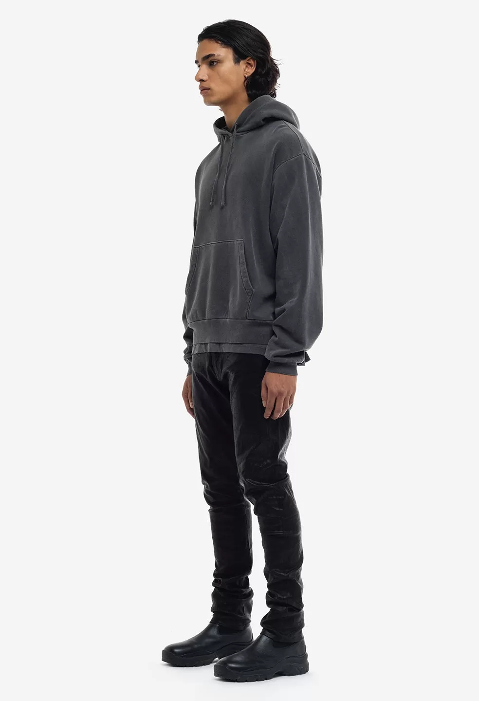 Interval Hoodie / Washed Black