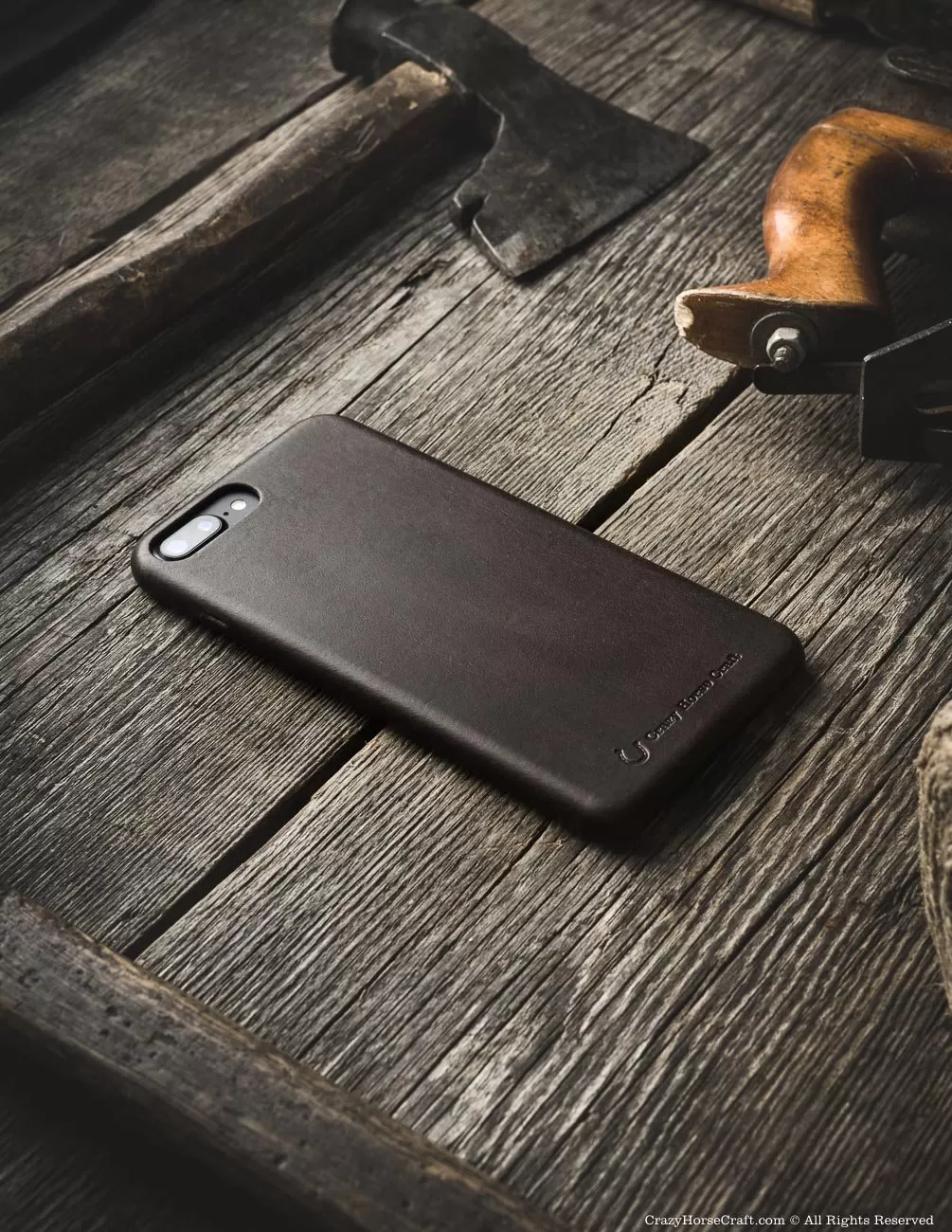 iPhone 8 / 8 Plus Leather Case | WoodBrown