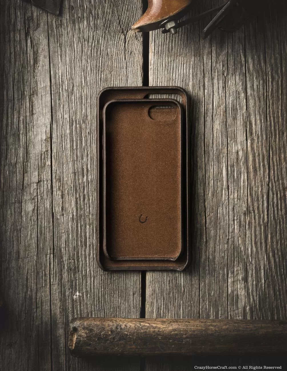 iPhone 8 / 8 Plus Leather Case | WoodBrown