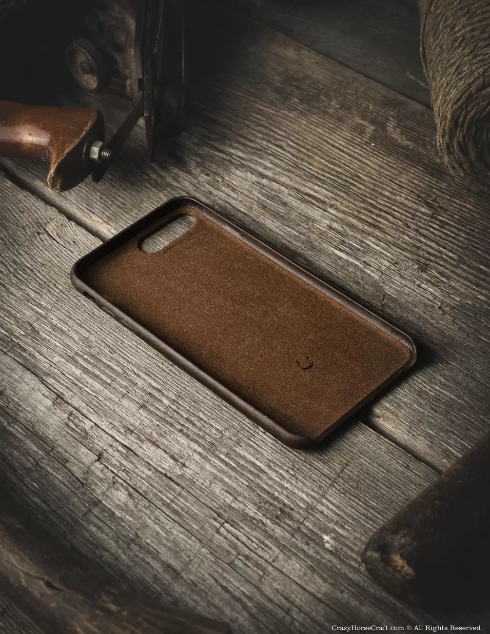 iPhone 8 / 8 Plus Leather Case | WoodBrown