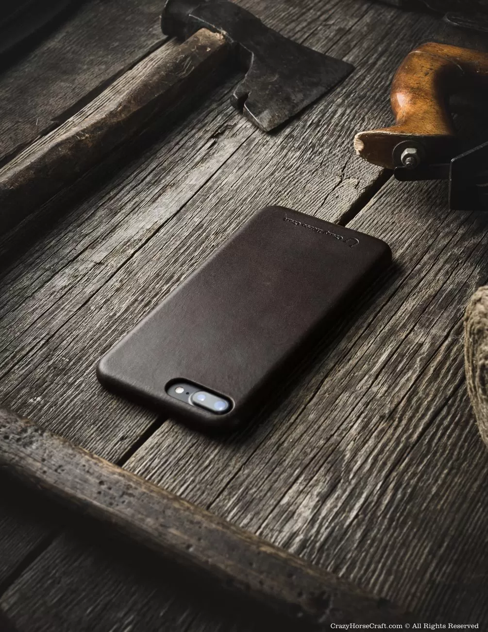 iPhone 8 / 8 Plus Leather Case | WoodBrown