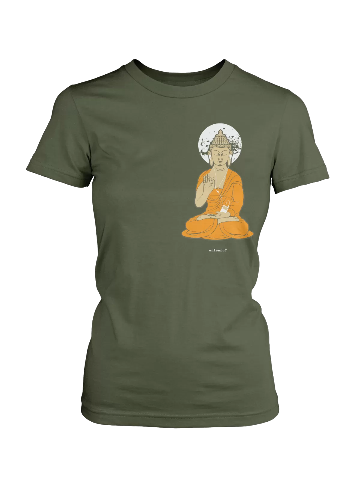 iPod Buddha - Women's Fitted T-Shirt