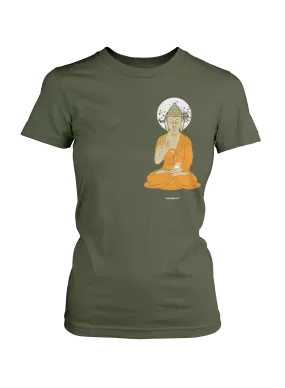 iPod Buddha - Women's Fitted T-Shirt