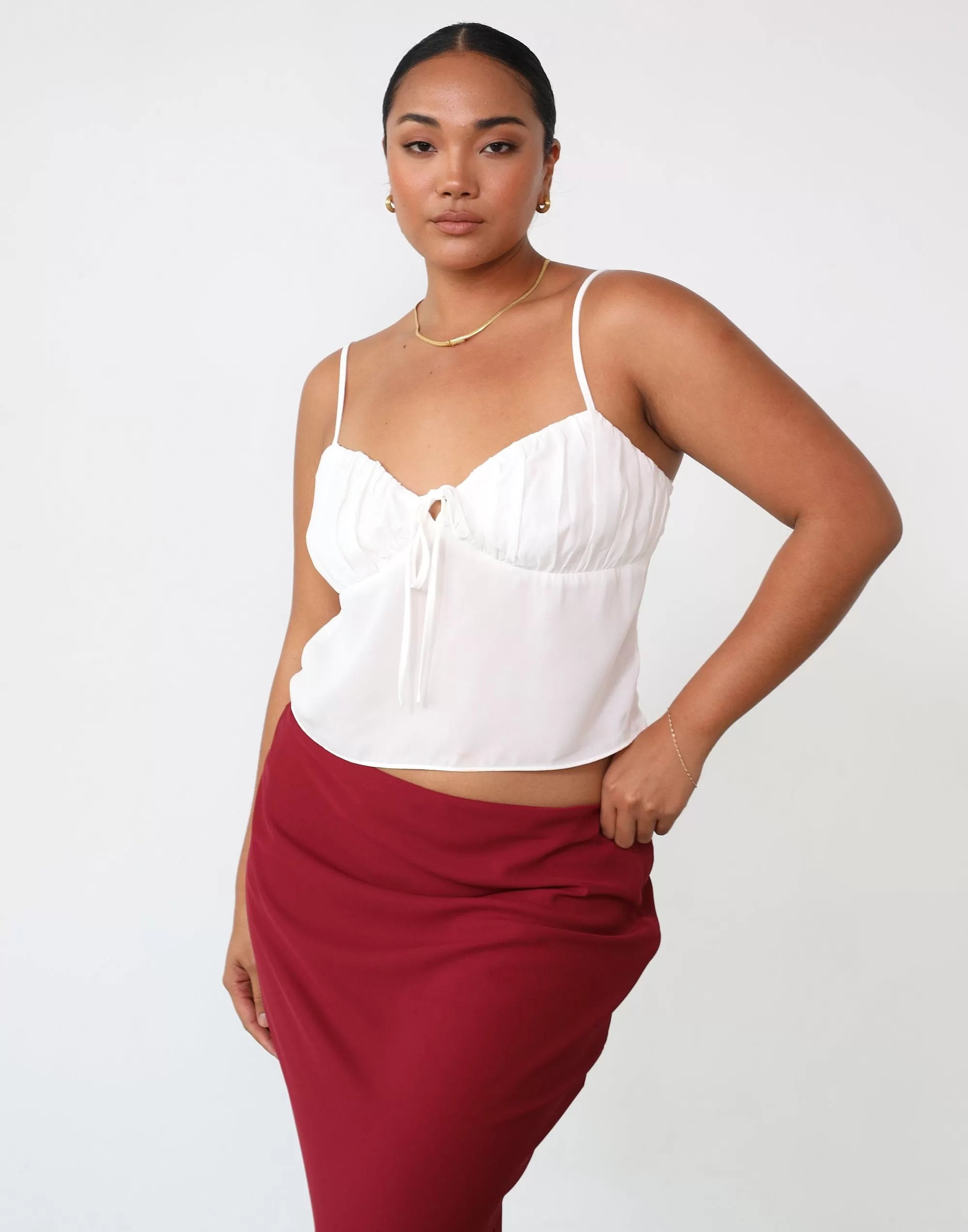 Isla Crop Top (White)