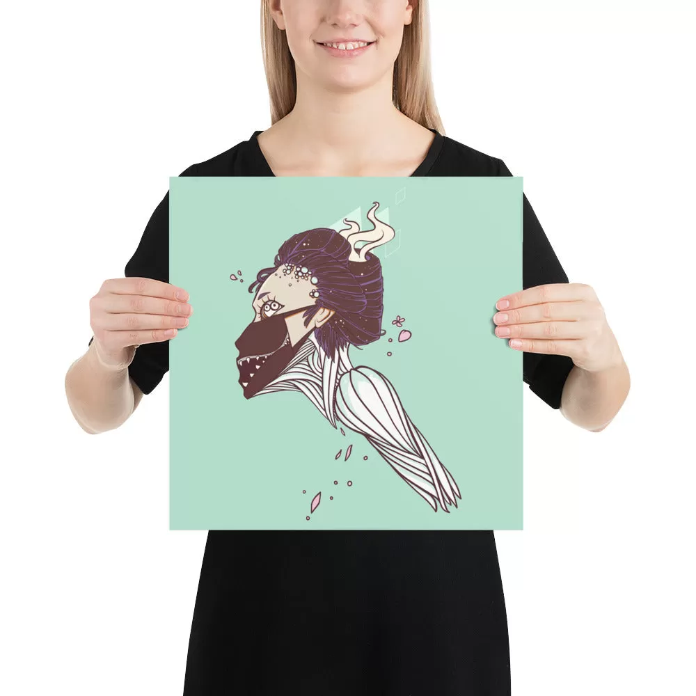 K-Pop Girl, Matte Art Print Poster