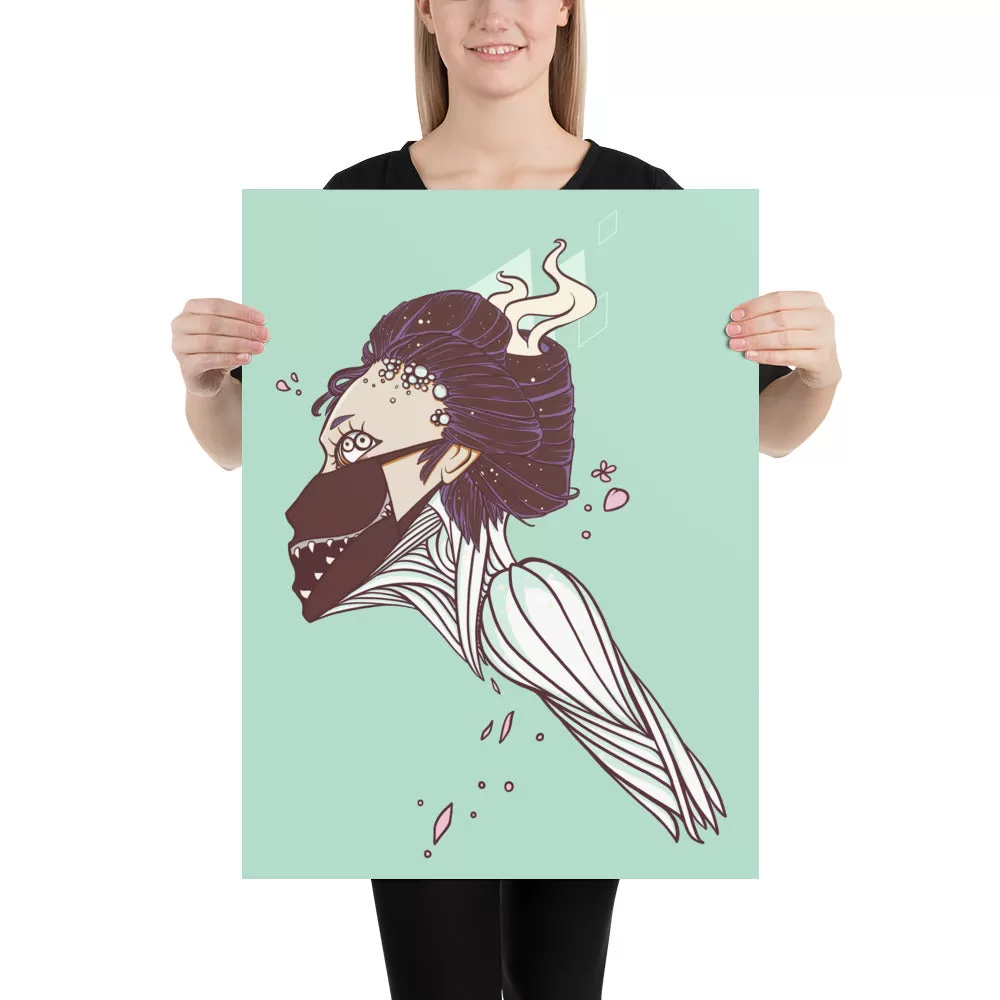 K-Pop Girl, Matte Art Print Poster