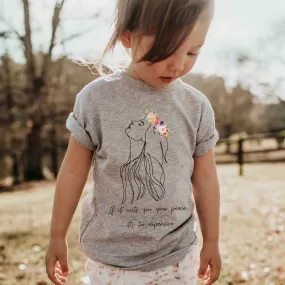 Kid's Mental Health Care Floral T-shirt