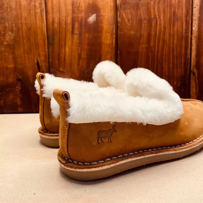 Kingsley Heath Sheepskin Slipon Tan/White/Gum