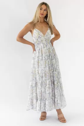 Kinsley Lavender Tiered Maxi Dress