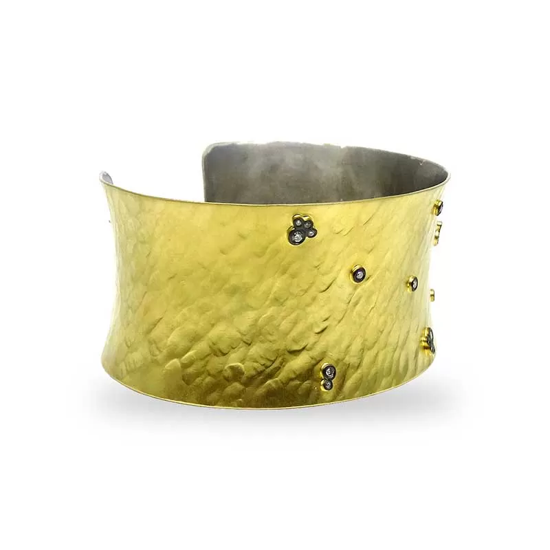 Kurtulan Constellation Gold and Diamond Cuff