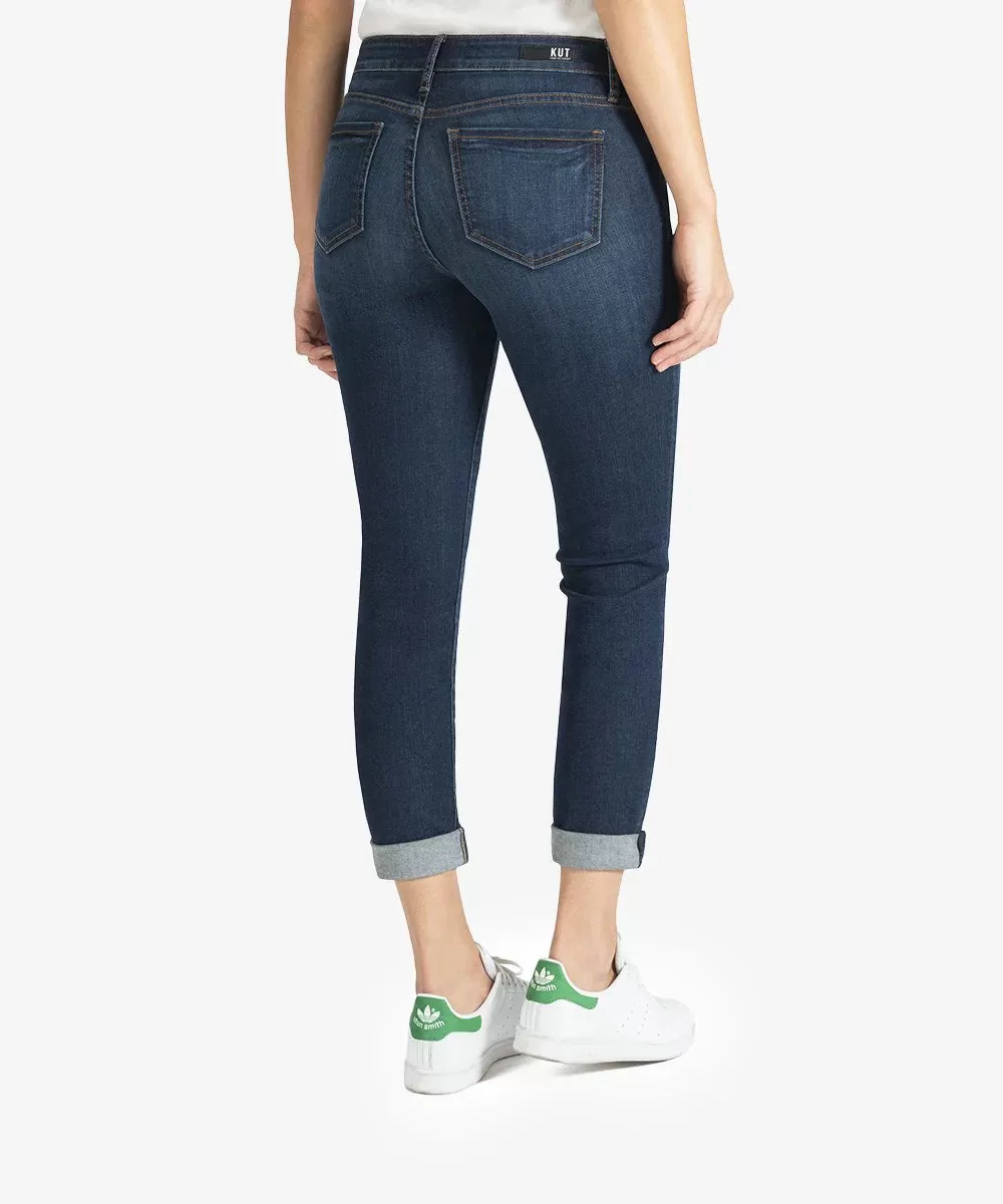 Kut Jeans | Catherine Mid Rise Boyfriend Jeans | Abelia Wash