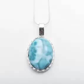 Larimar Oval Pendant Hazel