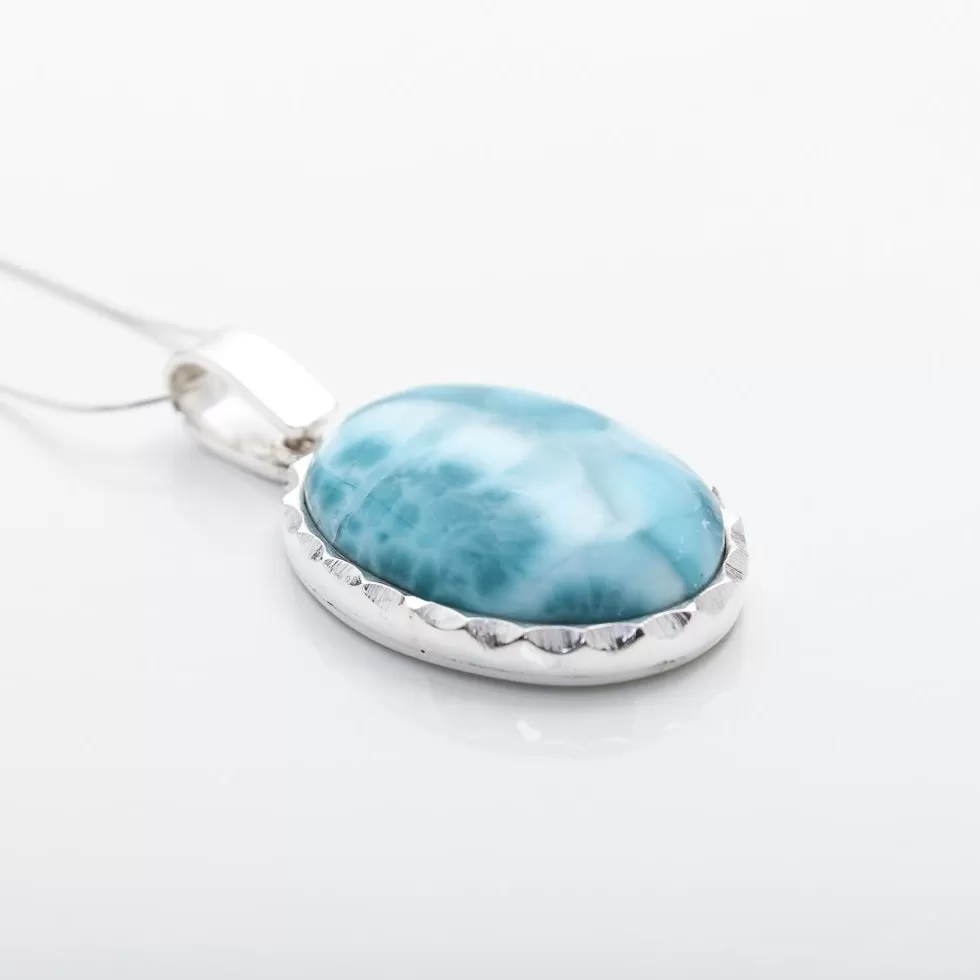 Larimar Oval Pendant Hazel