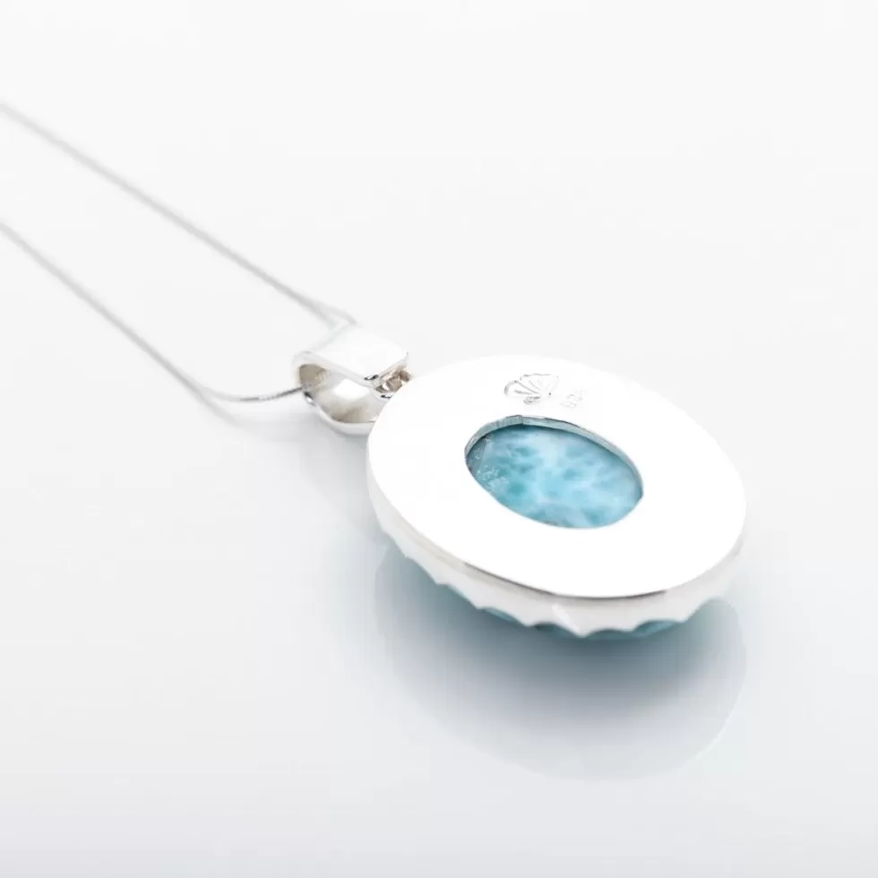 Larimar Oval Pendant Hazel