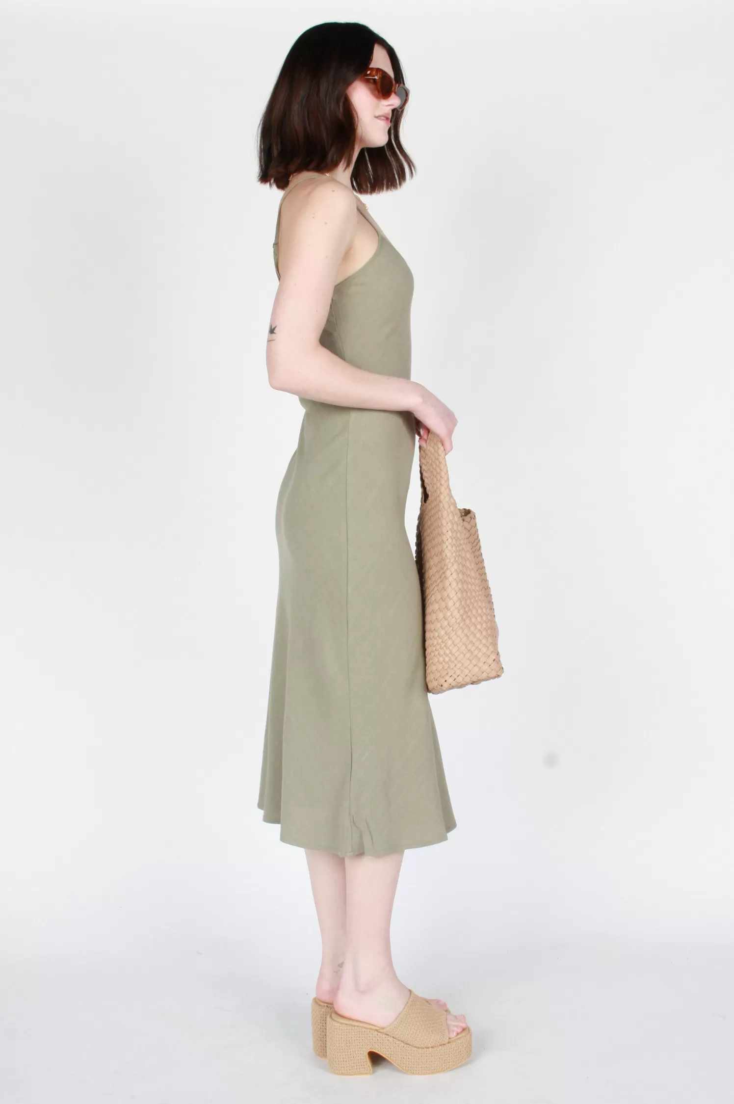 Layla Linen Midi Dress