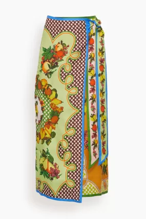 Lemonis Silk Skirt in Multi