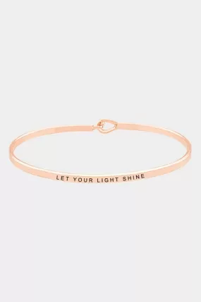 Let Your Light Shine Bracelet-Rose Gold