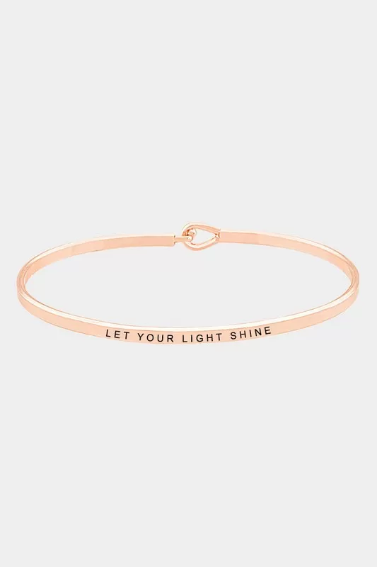 Let Your Light Shine Bracelet-Rose Gold