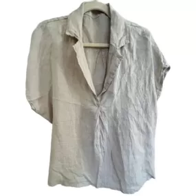 Linen loose blouse