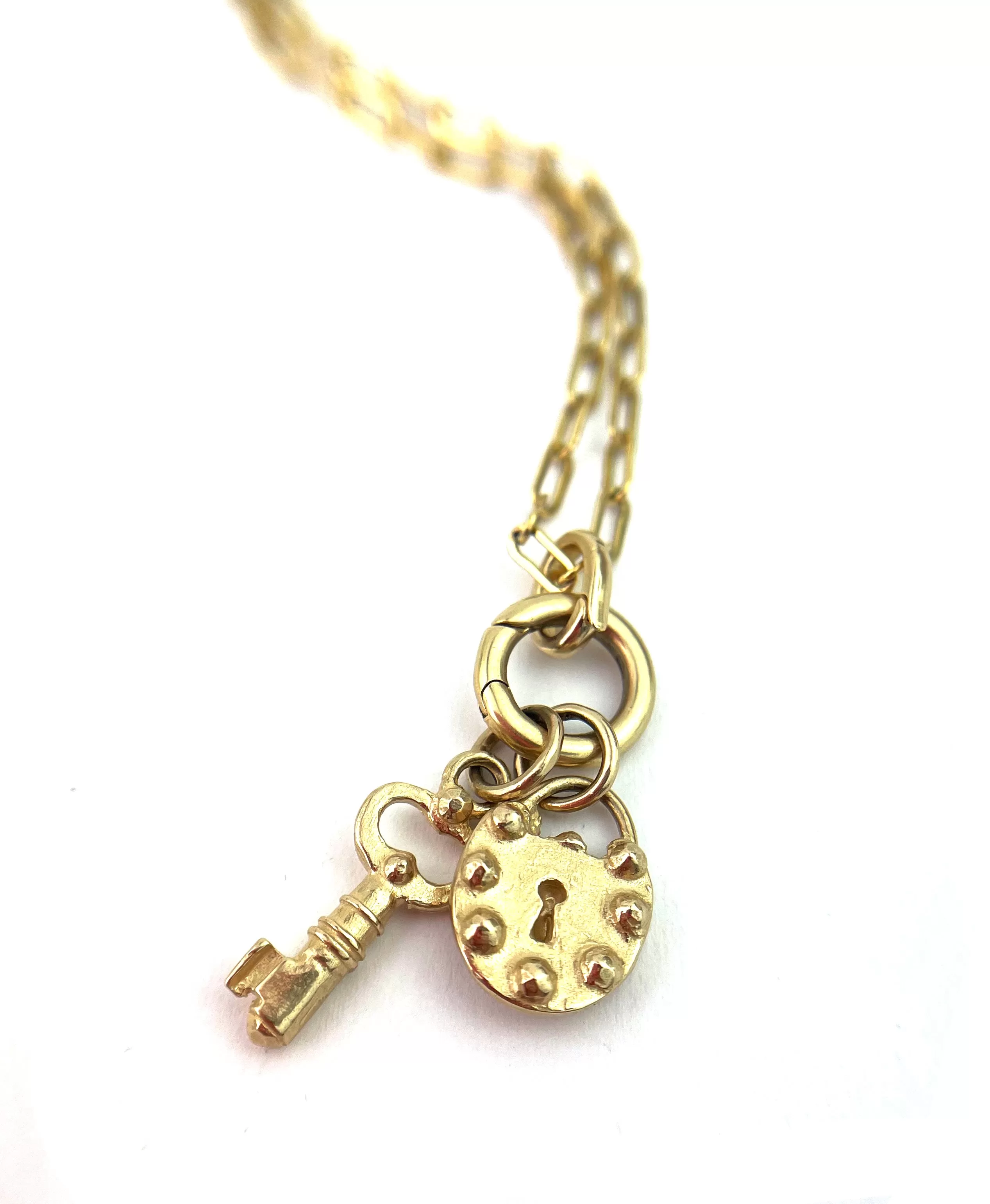 LOCK & KEY Love Charm - 14k Gold