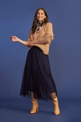 Loobies Story Cora Godet Skirt - Indigo