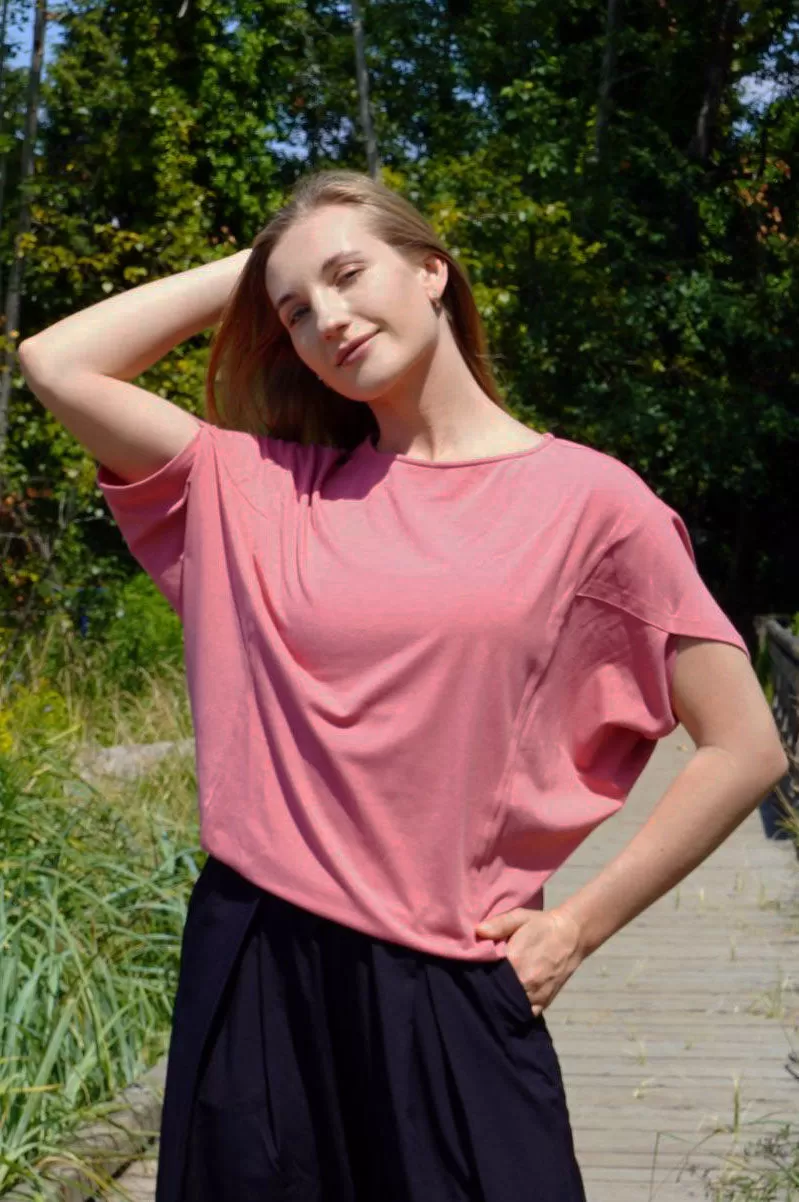 LUCIA BAMBOO-BLEND TOP-Restocked