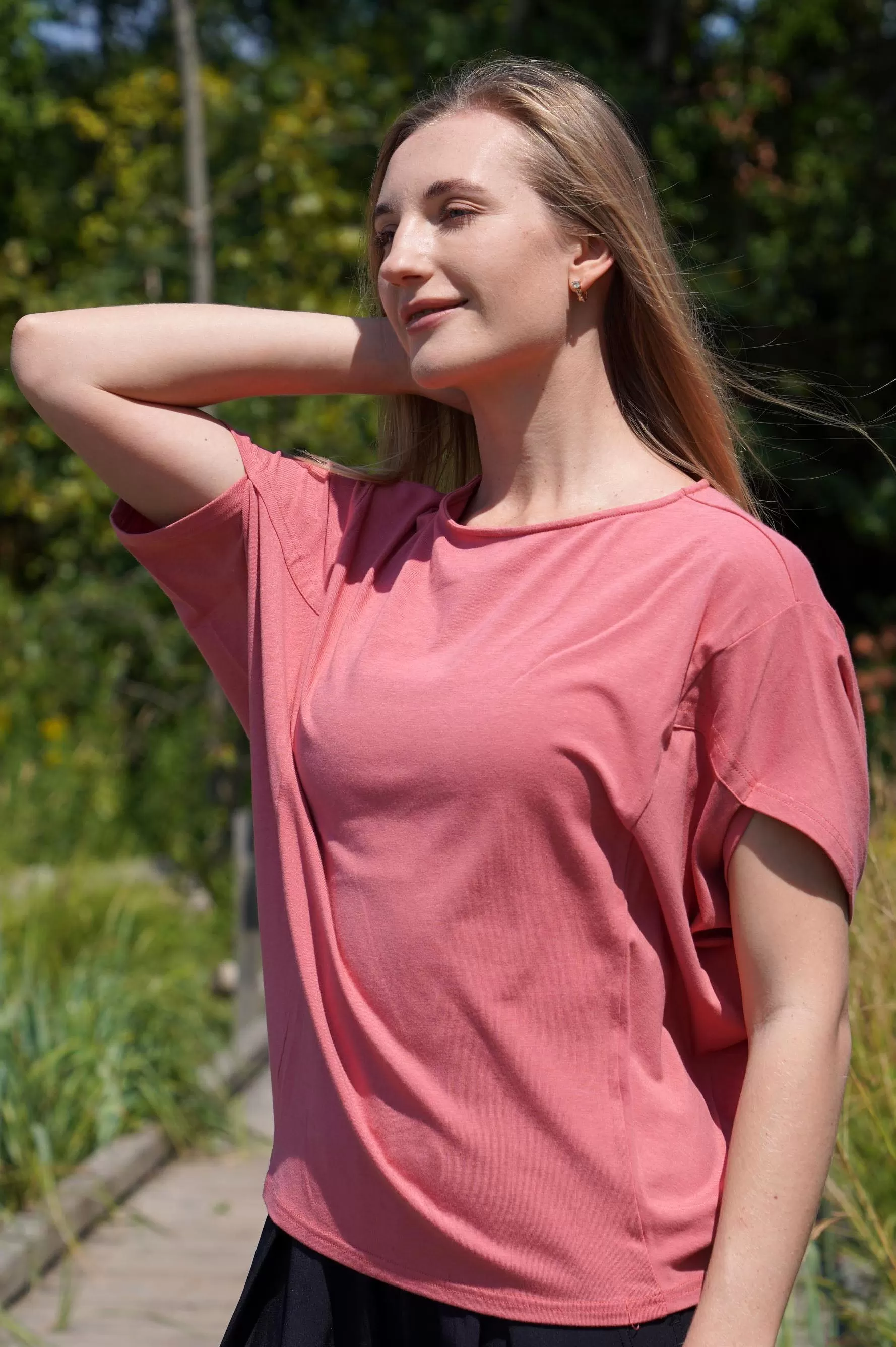 LUCIA BAMBOO-BLEND TOP-Restocked