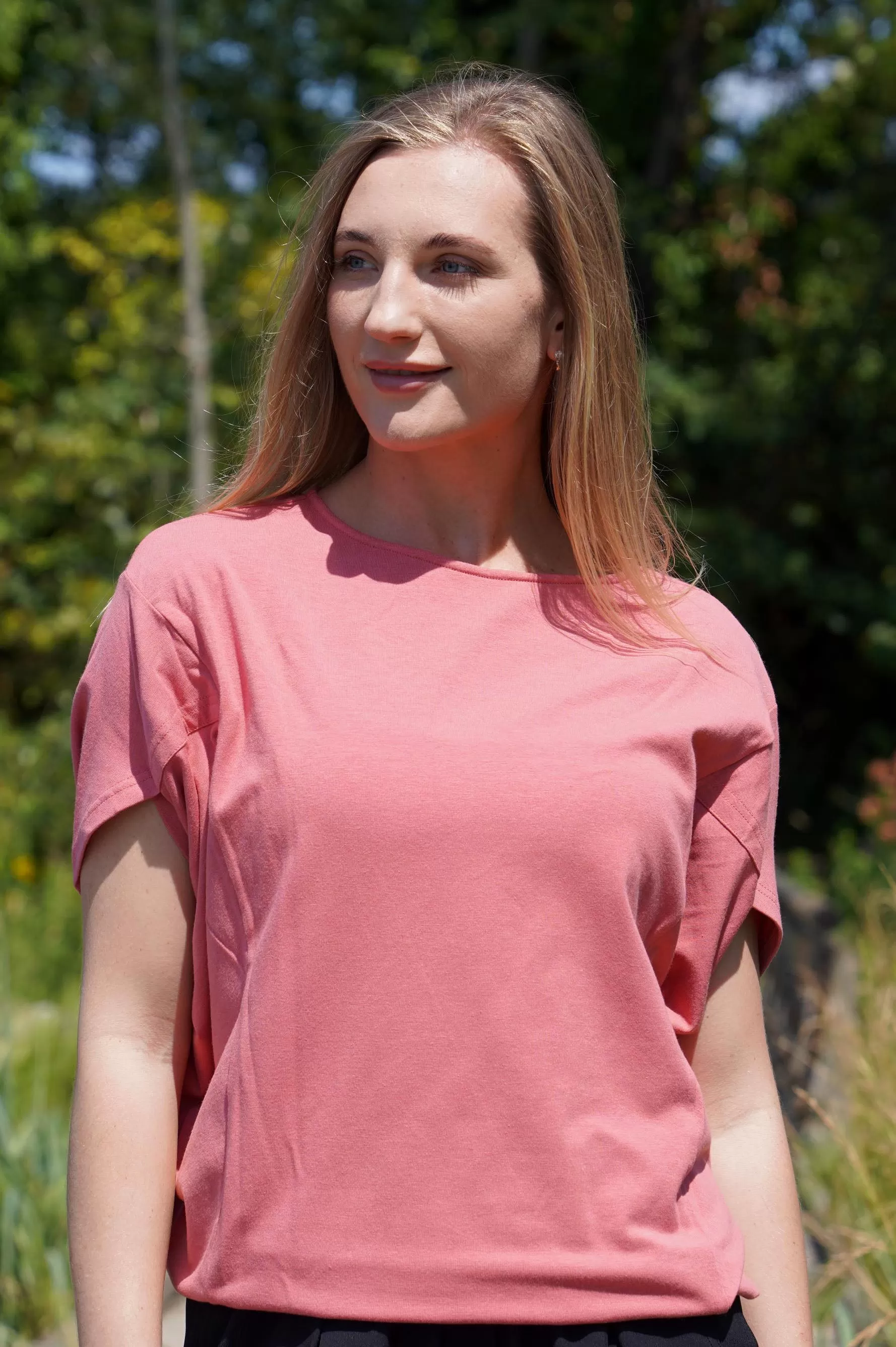 LUCIA BAMBOO-BLEND TOP-Restocked