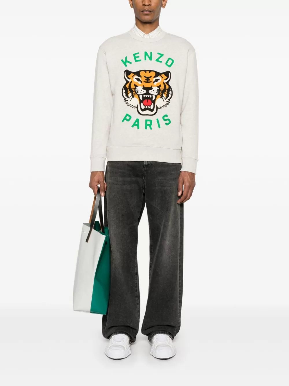 LUCKY TIGER COTTON SWEATSHIRT