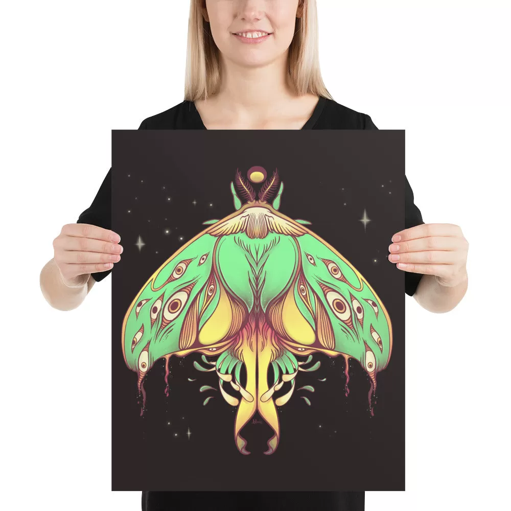 Luna Moth, Matte Art Print Poster