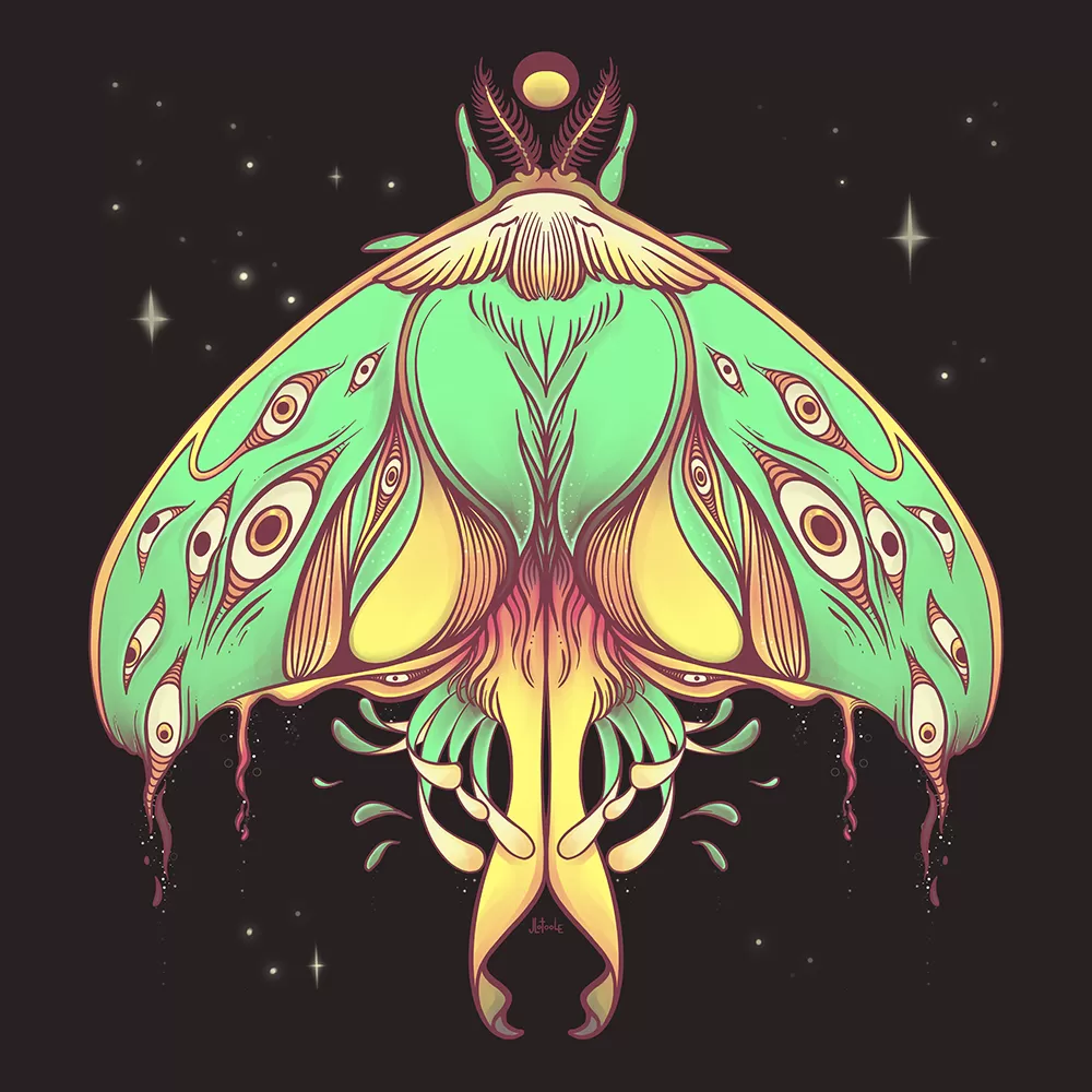 Luna Moth, Matte Art Print Poster