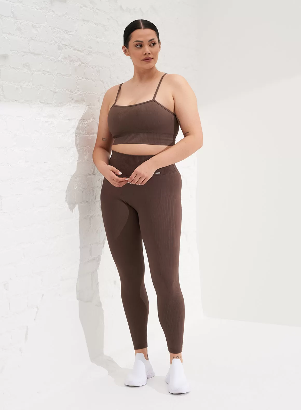 Macchiato Ribbed Seamless Strap Bra